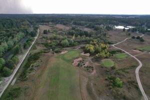 Les Bordes (New) 8th Green Aerial